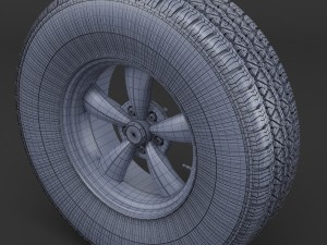 wheel rim and tire bfgoodrich Model 3D