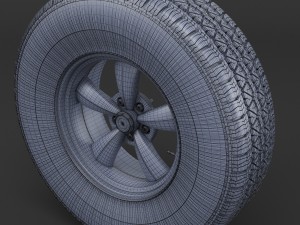 wheel rim and tire bfgoodrich Model 3D