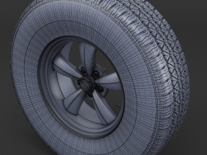 wheel rim and tire bfgoodrich Model 3D
