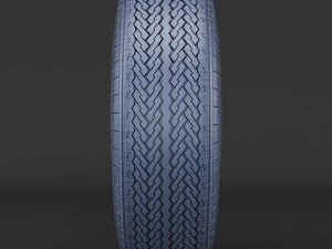 wire wheel tire firestone 3D Model