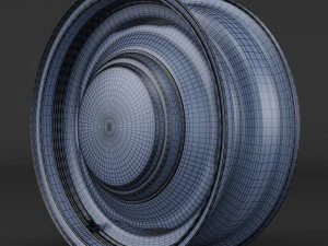steel wheel rim 3D Model