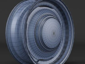 steel wheel rim 3D Model