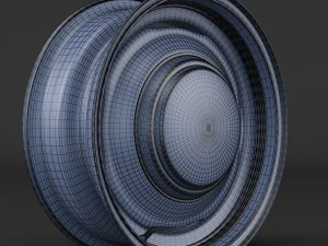 steel wheel rim 3D Model