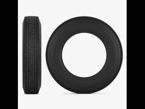 tire garfield zigzag 3D Model
