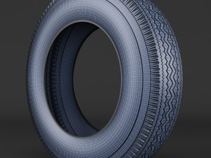 tire garfield zigzag 3D Model