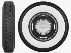 steel wheel tire garfield Modello 3D