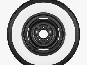 steel wheel tire garfield Modello 3D