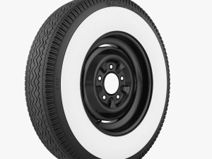 steel wheel tire garfield Modello 3D