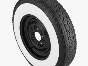 steel wheel tire garfield Modello 3D