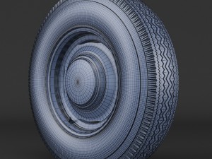 steel wheel tire garfield Modello 3D