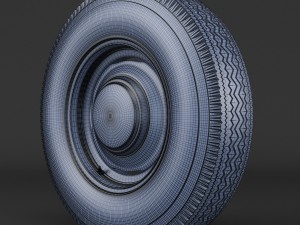 steel wheel tire garfield Modello 3D