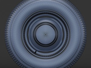 steel wheel tire garfield Modello 3D
