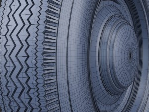 steel wheel tire garfield Modello 3D
