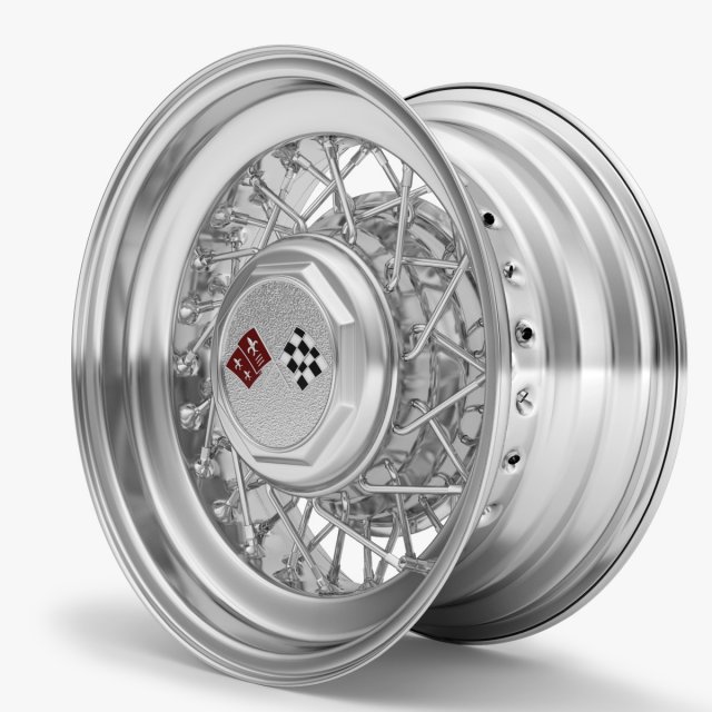 wire wheel rim Modello 3D .c4d .max .obj .3ds .fbx .stl .blend 