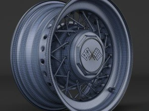 wire wheel rim 3D Model