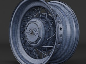 wire wheel rim Modello 3D