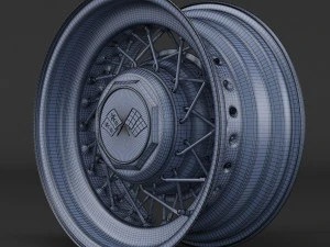 wire wheel rim 3D Model