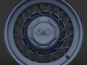wire wheel rim Modello 3D