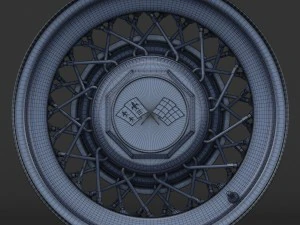 wire wheel rim 3D Model