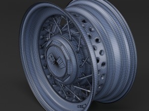 wire wheel rim Modello 3D