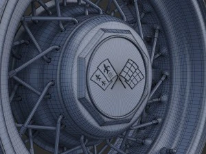 wire wheel rim 3D Model
