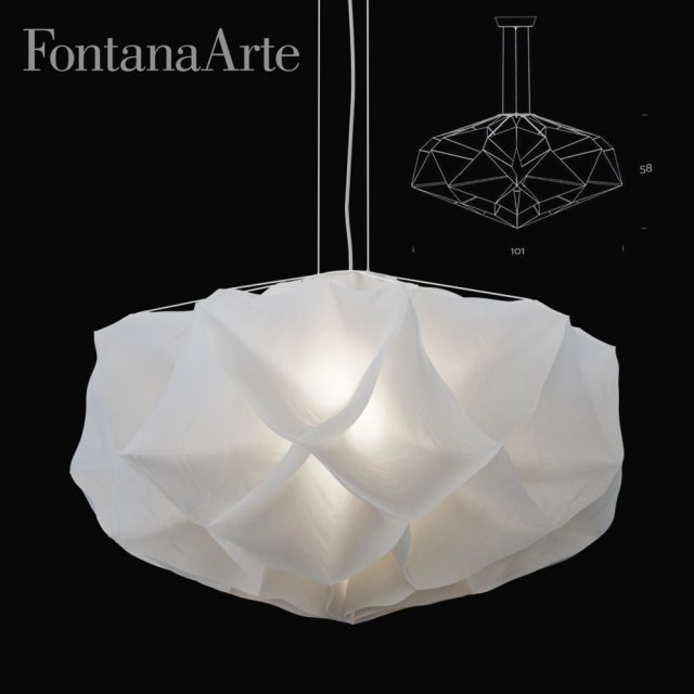 fontanaarte albedo chandelier Modello 3D .c4d .max .obj .3ds .fbx .stl .blend