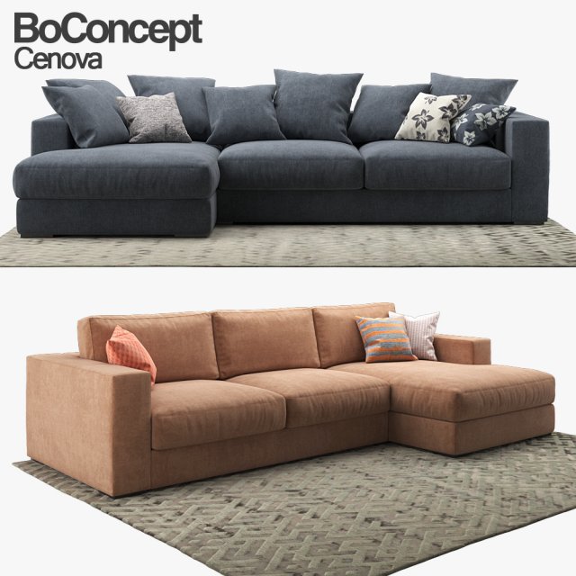 sofa boconcept cenova gk52 dk52 3D Model .c4d .max .obj .3ds .fbx .stl .blend