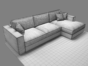 sofa boconcept cenova gk52 dk52 3D Model