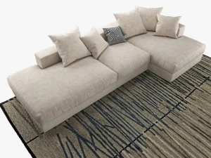 sofa boconcept cenova gy52 3D Model
