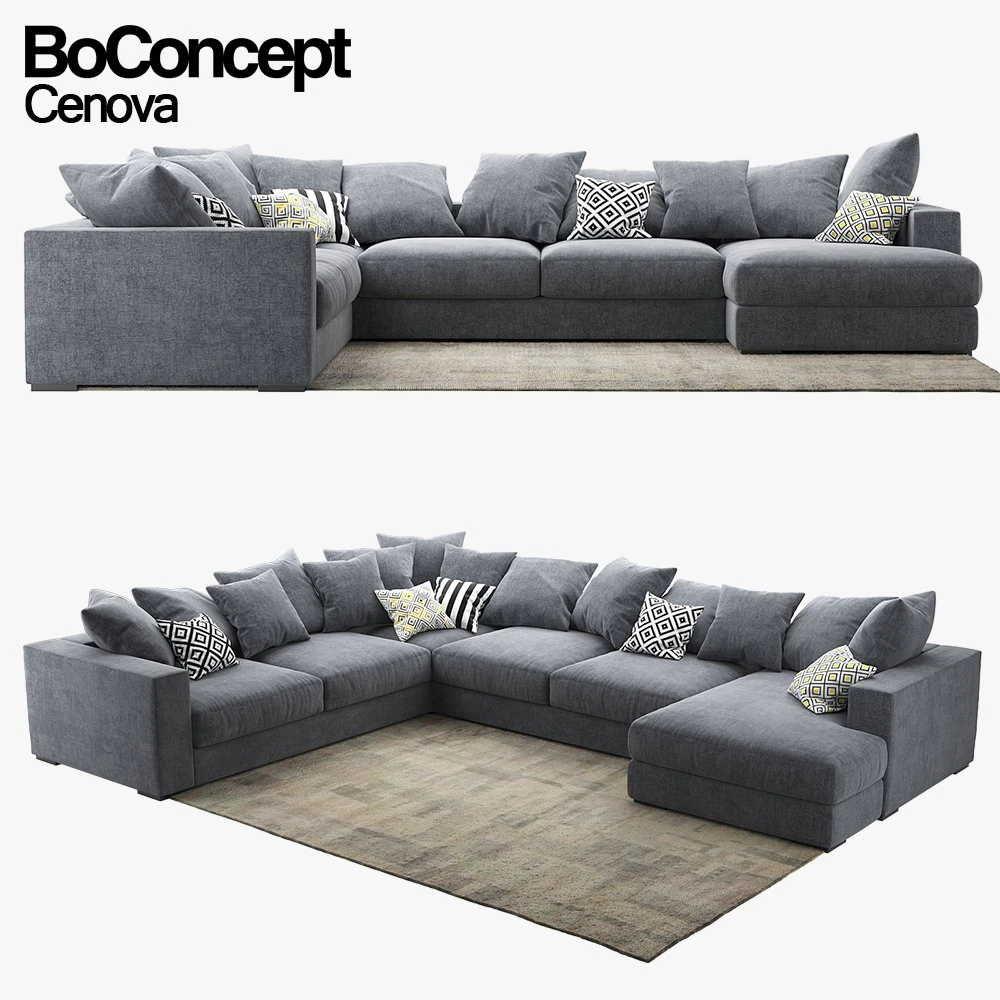 sofa boconcept cenova in52 3D Model .c4d .max .obj .3ds .fbx .stl .blend