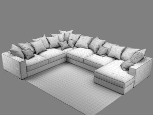 sofa boconcept cenova in52 3D Модель