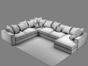 sofa boconcept cenova in52 3D Модель
