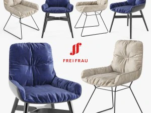 freifrau leya armchair low 3D Model