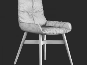 freifrau leya armchair low 3D Model