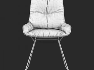 freifrau leya armchair low 3D Model