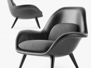 fredericia swoon armchair 3Dモデル