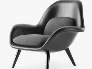 fredericia swoon armchair 3D Модель