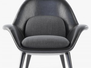 fredericia swoon armchair 3D Модель