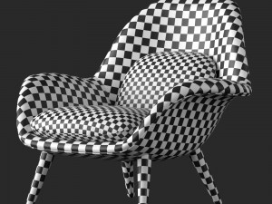 fredericia swoon armchair 3D Модель