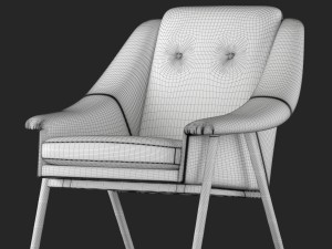 kare-design queens armchair 3D 模型