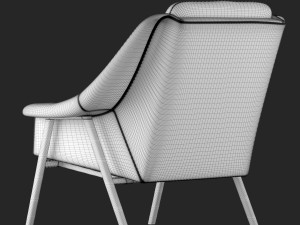 kare-design queens armchair 3D 模型