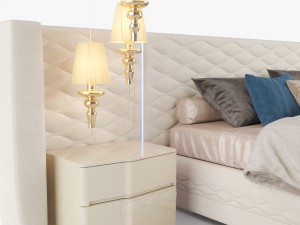 dallagnese chanel bedroom set 3D 모델