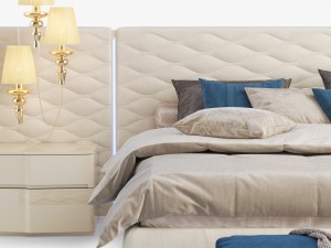 dallagnese chanel bedroom set 3D 모델