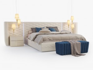 dallagnese chanel bedroom set 3D 모델