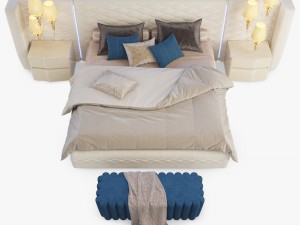 dallagnese chanel bedroom set 3D 모델