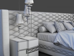 dallagnese chanel bedroom set 3D 모델