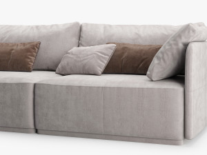 sofa smania beverly 240 3D मॉडल