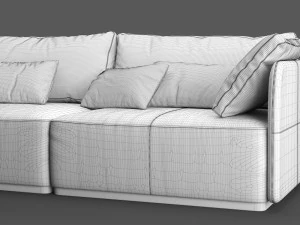 sofa smania beverly 240 3D Model