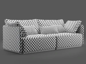 sofa smania beverly 240 3D Model