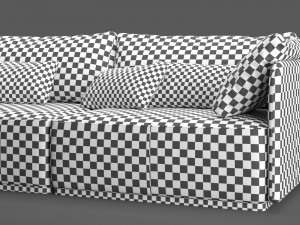 sofa smania beverly 240 3D मॉडल